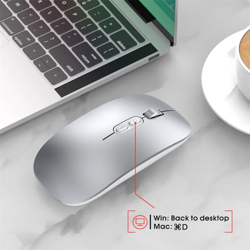 Type-C Wireless Mouse Computer Bluetooth Mouse Silent PC Mause Rechargeable Ergonomic Mouse 2.4G USB Optical Mice For Laptop PC