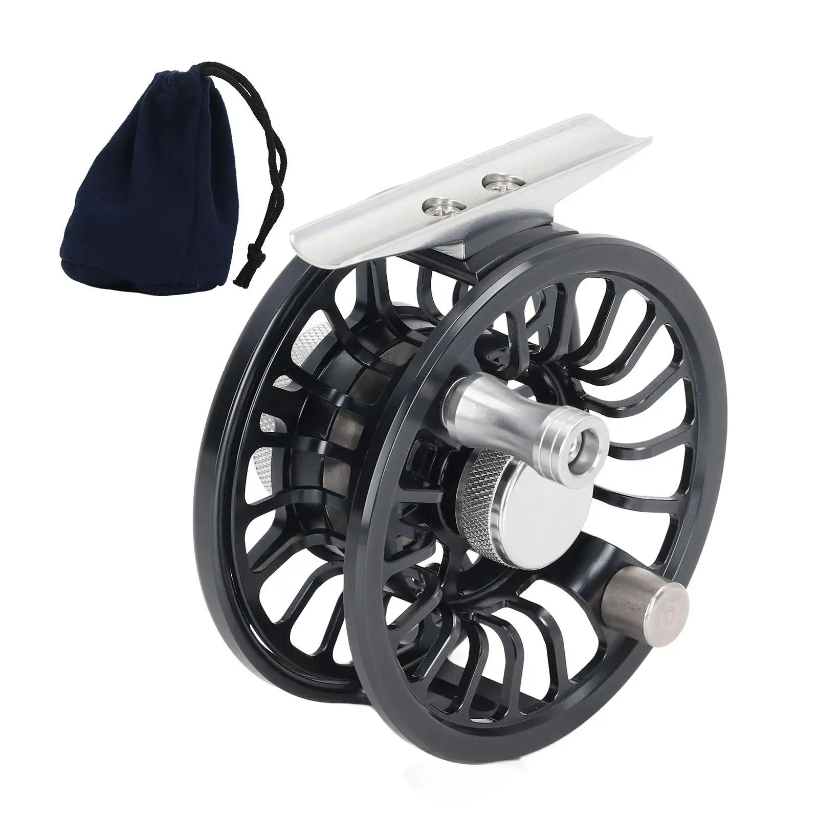 

Durable Metal Fly Reel for Outdoor Fishing, Seawater Corrosion-Resistant