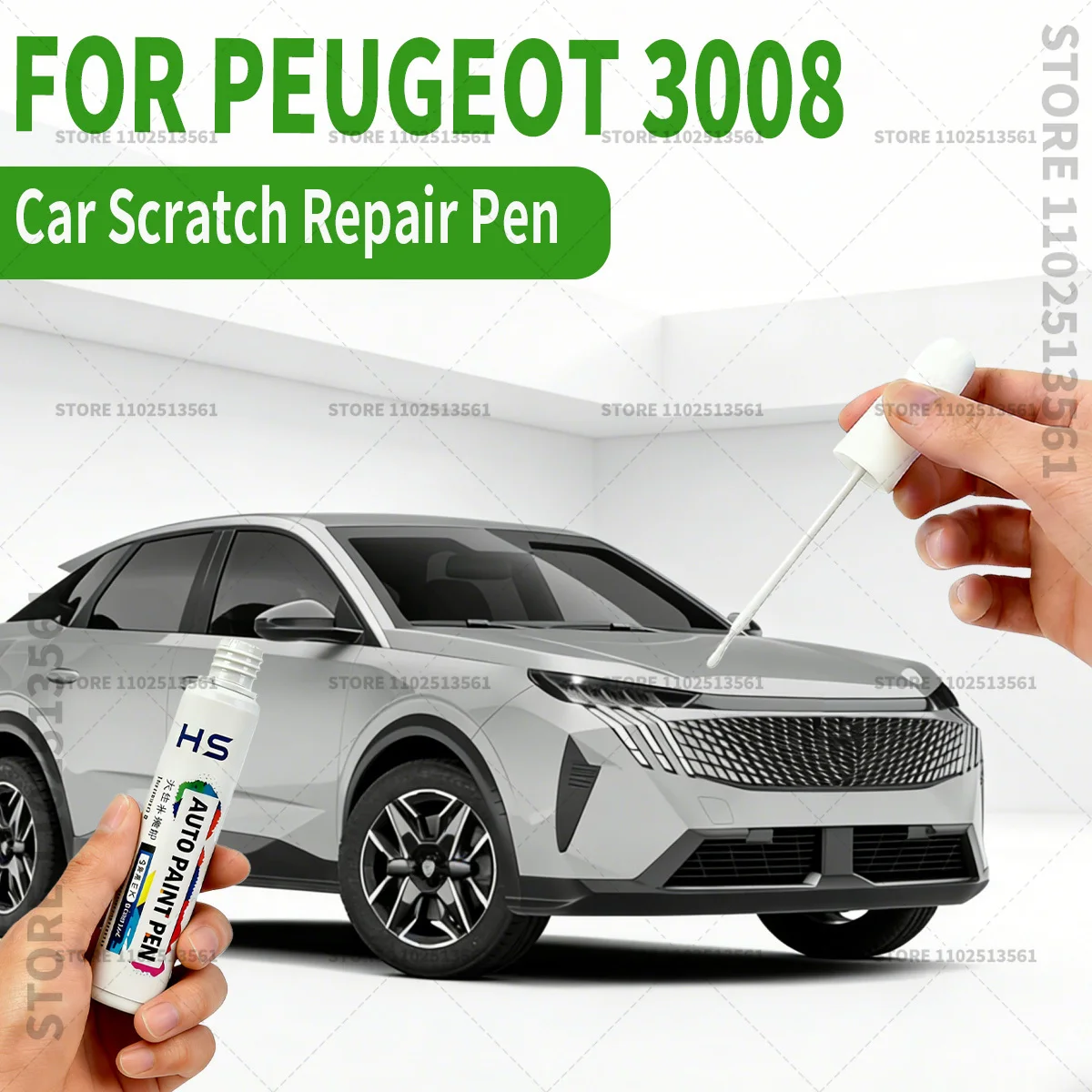 

Для Peugeot 3008: Ручка-корректор для ремонта автомобильной краски (черный кристалл, 9V, перламутрово-белый, серый, EVG, коричневый, красный KHR) – аксессуары для устранения царапин на краске автомобиля