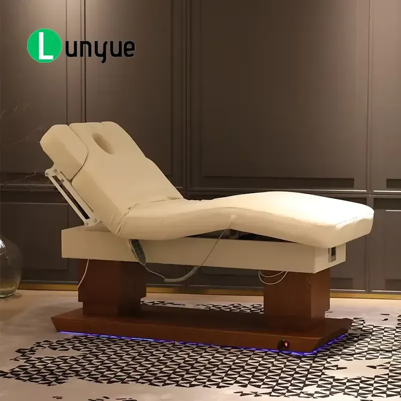 Professional Lifting Table Massage Bed Facial Spa Beauty Bed for Eyelash White High Quality Luxury Custom Modern