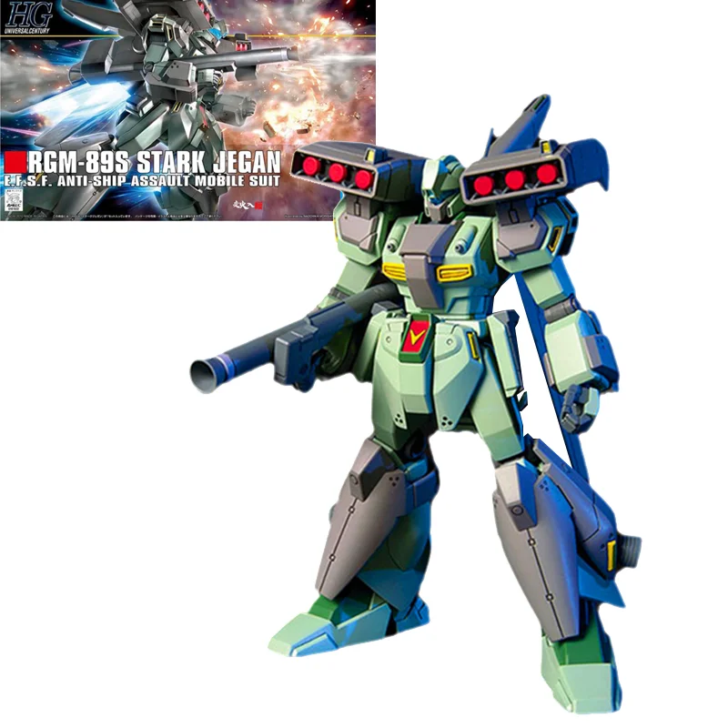 

Bandai Genuine Gundam Model Kit Anime Figure HG HGUC 1/144 RGM-89S Stark Jegan Gunpla Anime Action Figure Toys NEW For Children