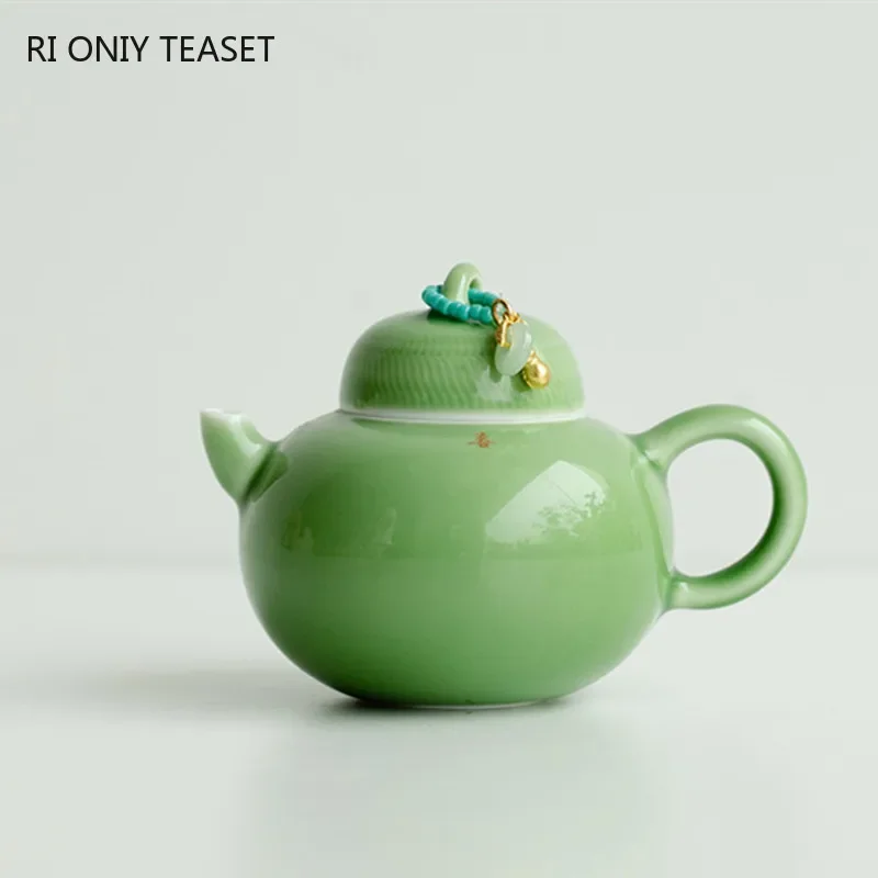 

120ml Chinese Small Capacity Ceramic Teapot Handmade Ball Hole Filter Porcelain Tea Pot Beauty Tea Infuser Kettle Travel Tea Set