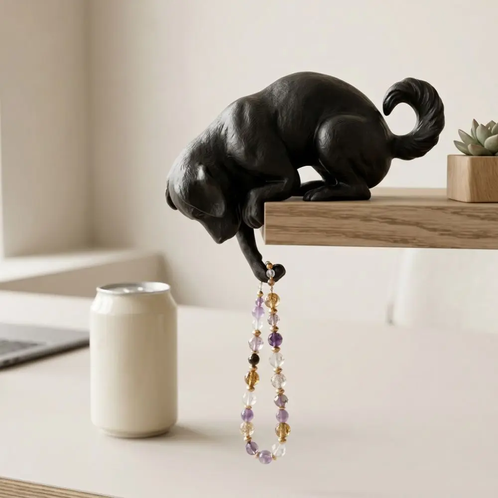 Multi-functional Cartoon Animal 3D Printed Dog Hook Decorative Wall Mounted Cute Puppy Hook Funny Dog Shaped Wall Hook Kitchen