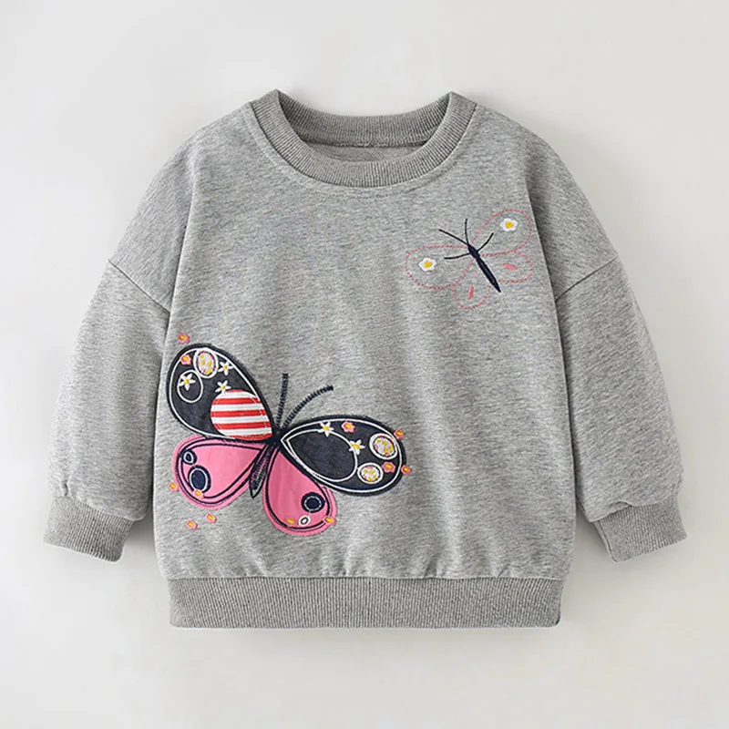 

Girls Sweater Hoodies Children's Clothing Baby Girl Clothes Kids Cartoon Sweatshirt Blouse Tee Brand Quality Cotton Kids Clothes