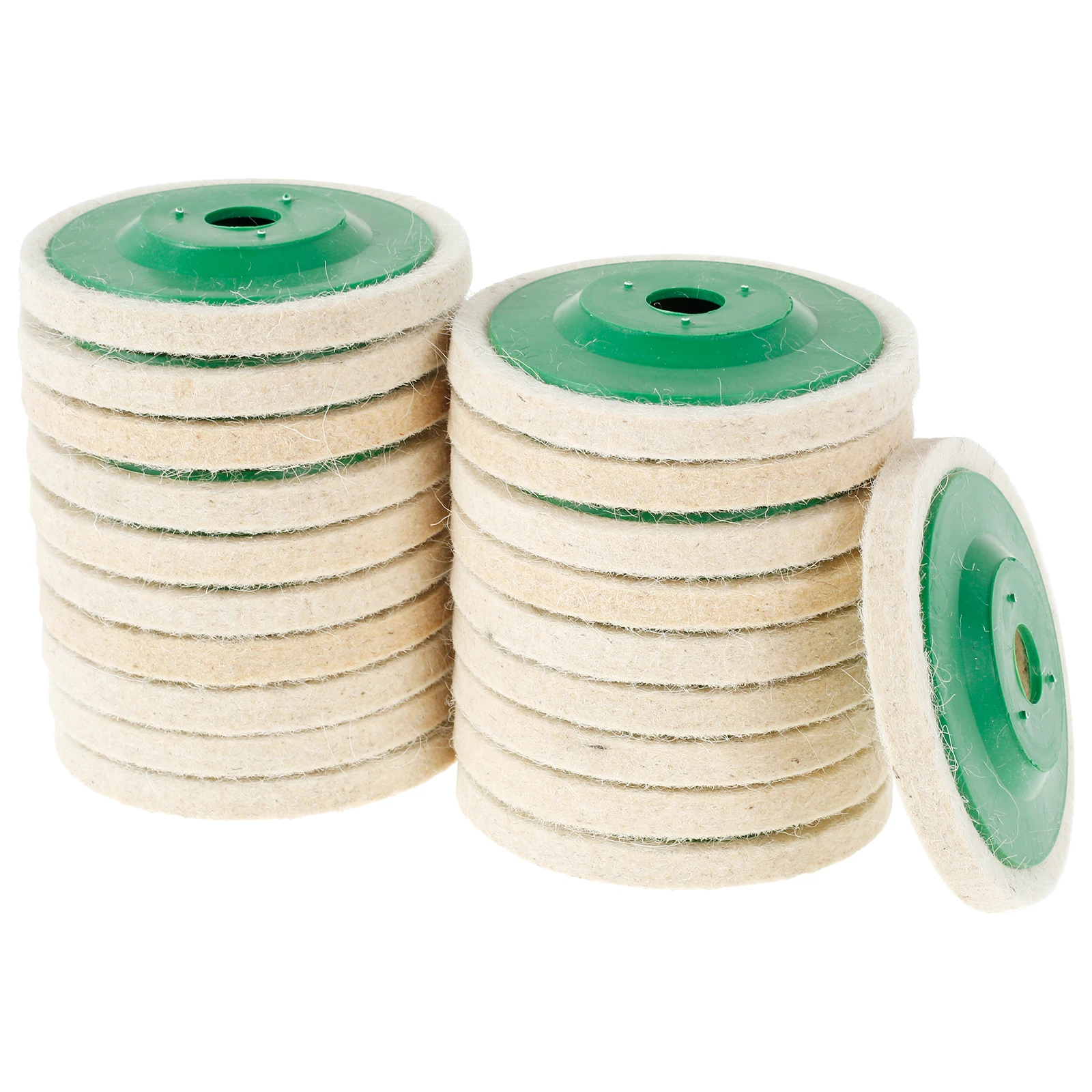 20/5 قطعة 4/5In الصوف إطارات لامعة لوحة التلميع 100/125 مللي متر زاوية طاحونة عجلة ورأى تلميع القرص للمعادن الرخام الزجاج السيراميك