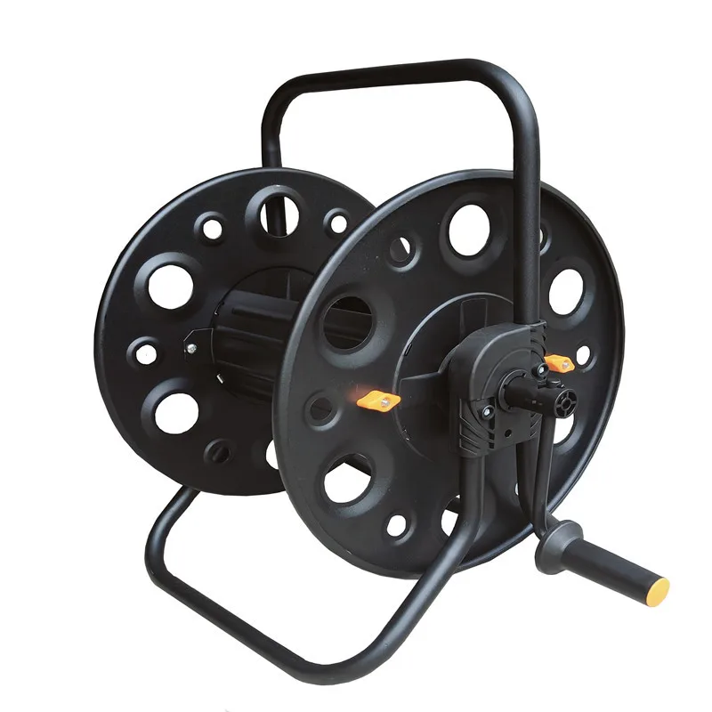 Metal water pipe truck winder, pipe wash rack, winch hose storage rack