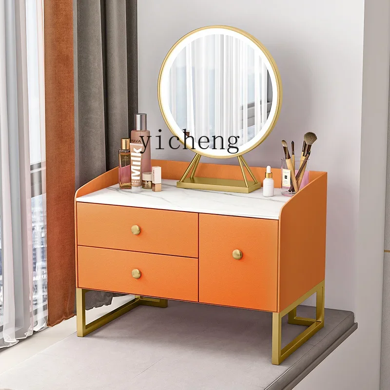 all solid wood bay window dresser simple tatami rock slab bedroom makeup table