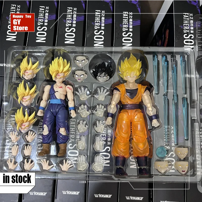 

In Stock Dragon Ball Demoniacal Fit Df Shf Father And Son Set Goku Gohan Anime Figurine Action Figure Toy Collection Model Gifts