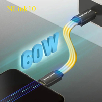 NITECORE NLink10 Type-C Cable Magnetic Storage USB-C 60W Fast Charge Cable 7CM Short Dual for Flashlight Power Bank Phone