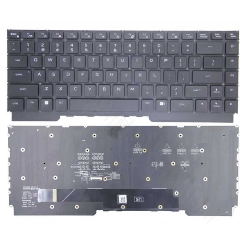 TT Brand New Mechanical Keyboard for Dell Alienware M15 R7 M15 R6 M15 R5, US Layout, RGB Backlit