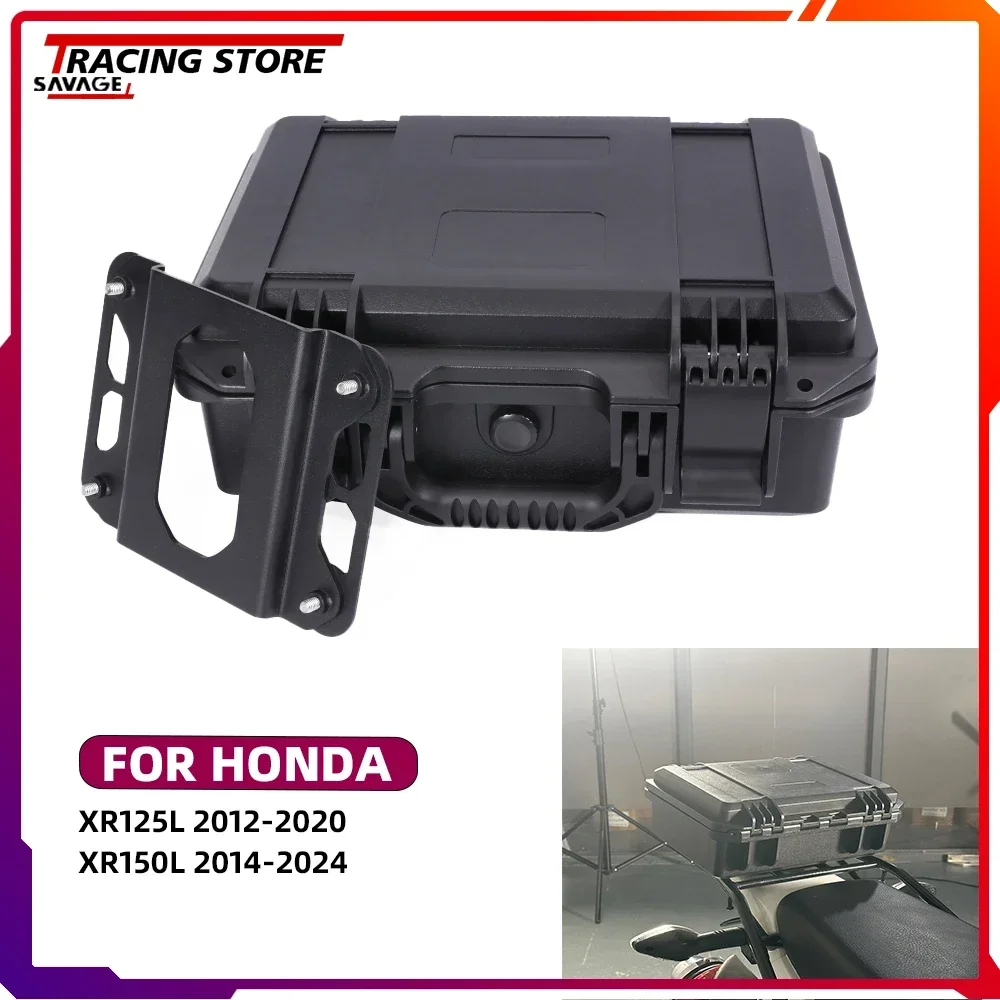 

2024 Motorcycle Tool Storage For Honda XR125L XR150L Top Carrier Box With Bracket 125L 150L Rear Luggage Carrier Rack Hardware