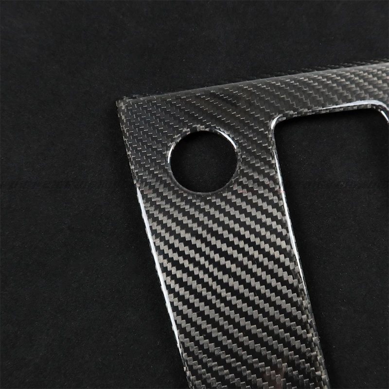 Dry Carbon Fiber Gear Position Panel Decoration Sticker Protects The Central Control Gear Frame For Audi S3 RS3 A3 8Y 2021-2022