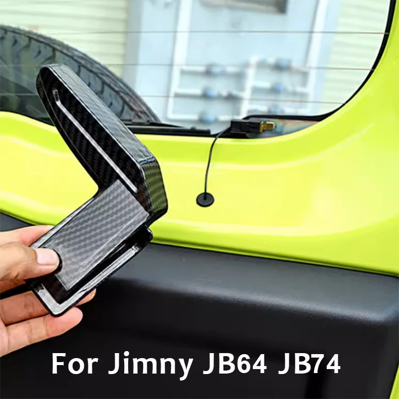 

2PCS Carbon Fiber Rear Windshield Heating Wire Cover for Suzuki Jimny JB64 JB74 2019 2022 Year Accessory Demister Protection
