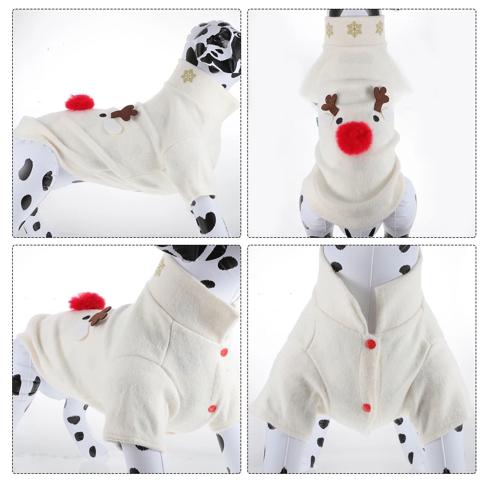 

Pet Christmas Costume Dog Pattern Clothing Apparel Winter Accessories
