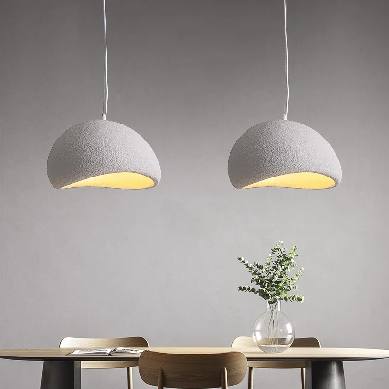 Wabi Sabi-lámpara colgante Led E27 para Bar y restaurante, luminaria minimalista de estilo nórdico para Loft