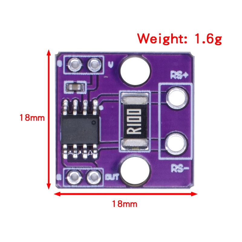 LIZAO MAX4080 MAX4080SASA Current Sense Amplifier Module High Precision Current Detector 4.5V 190uA For Arduino
