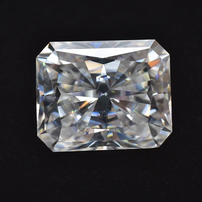 

Moissanite Stone Radiant Cut 0.5ct To 5ct D Color VVS1 Lab Grown Gemstone Advanced Jewelry Making Materials with GRA Certificate