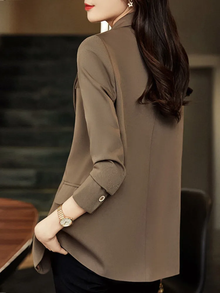 Blazers Women Solid Elegant Loose Simple Classic Fashionable Long Sleeve Temperament All-match Blazer Chic Clothing NEW