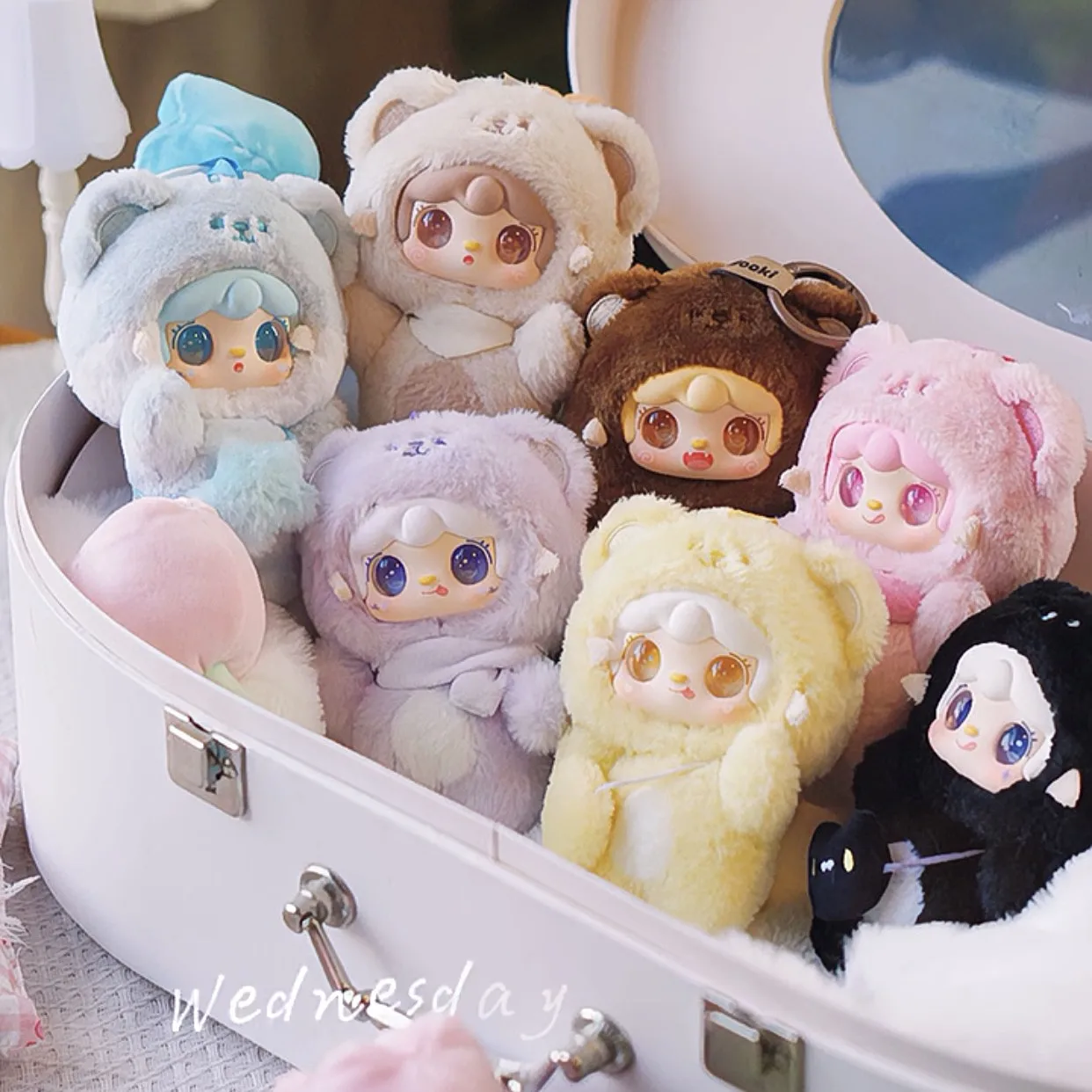 

Bear Themed Doll Blind Box Kawaii Character Keychain Pendant Bag Charm Collectible Toy Cute Soft Ornament Gift For Girls Fans