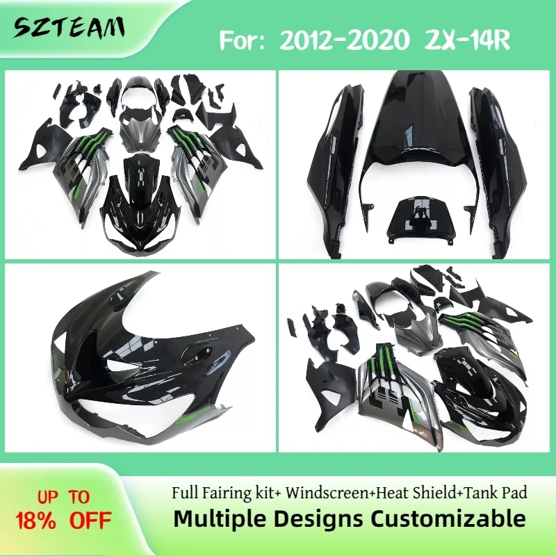 Suit for Kawasaki 2012-2022ZX-14 Body Panels Motorcycle Fairings ZX14R 12-22 Full Fairing Injection Bodywork Kit