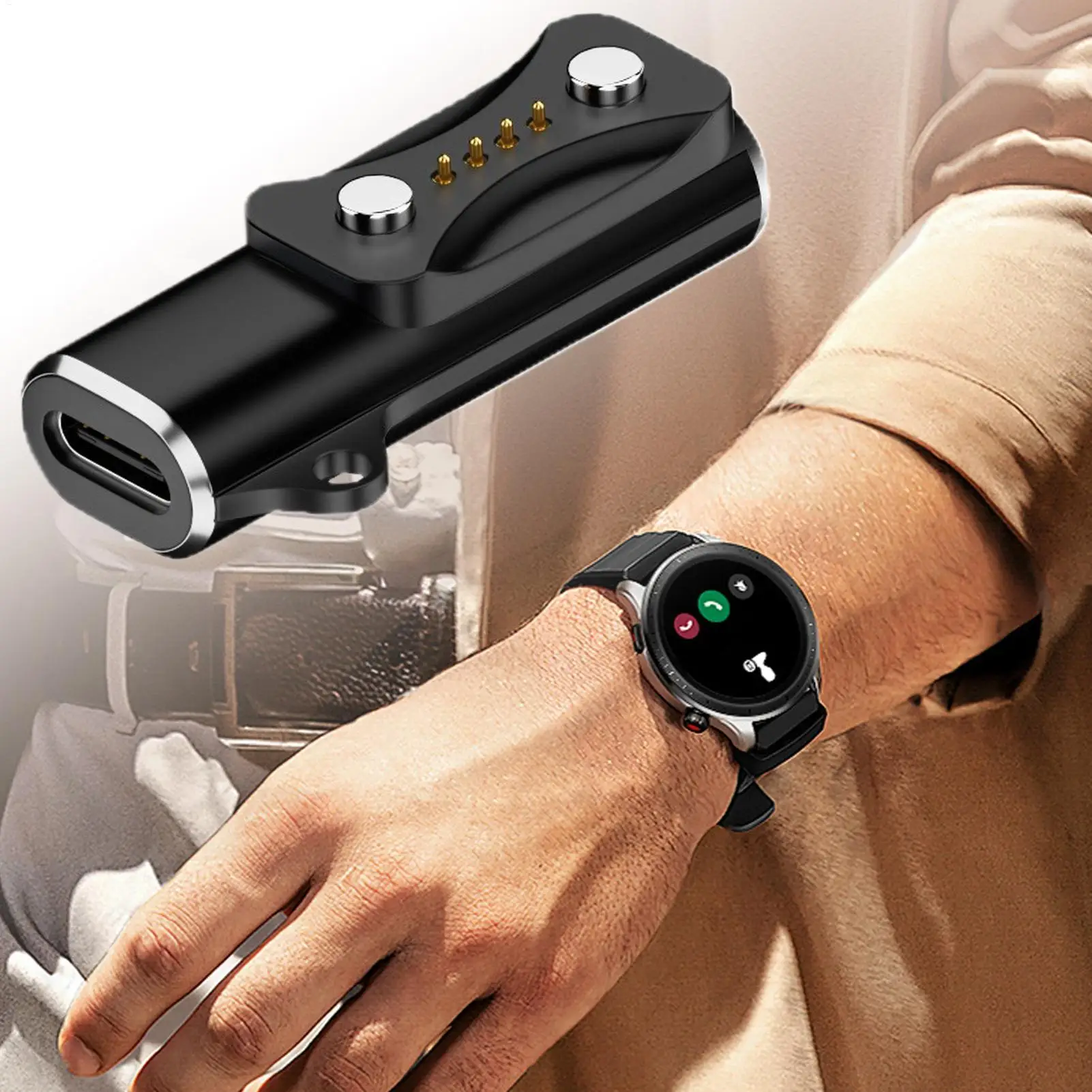 USB C Charging Adapter For Polar Vantage V3, Pacer Pro, Ignite 3, Grit X2 Pro, Vantage M3, Portable Watch Charger Cord
