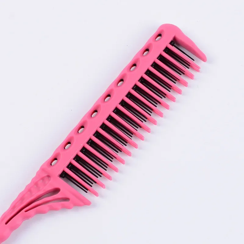 Portátil Cabelo Detangling Escova, Rat Tail Comb, Ferramentas Do Salão, Acessórios De Barbeiro, 3-Row Dentes Detangling, 1Pc