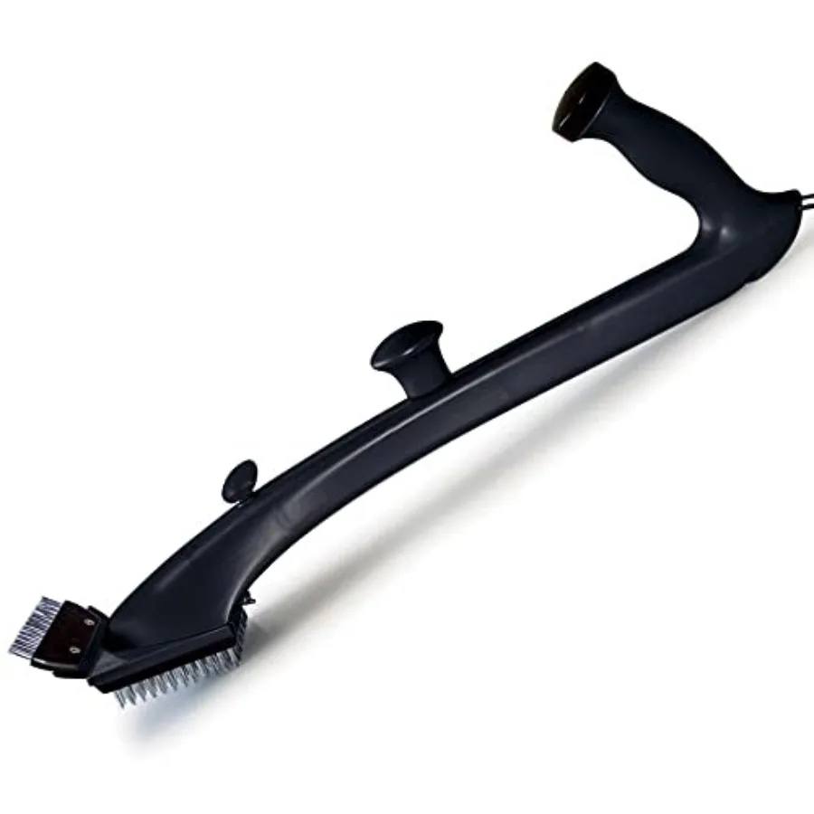 

Профессиональная щетка для гриля Pro Made in USA Ultimate Grill Brush для барбекю на открытом воздухе, аксессуары для гриля с ручкой 22 дюйма, мощная паровая чистка, нержавеющая сталь