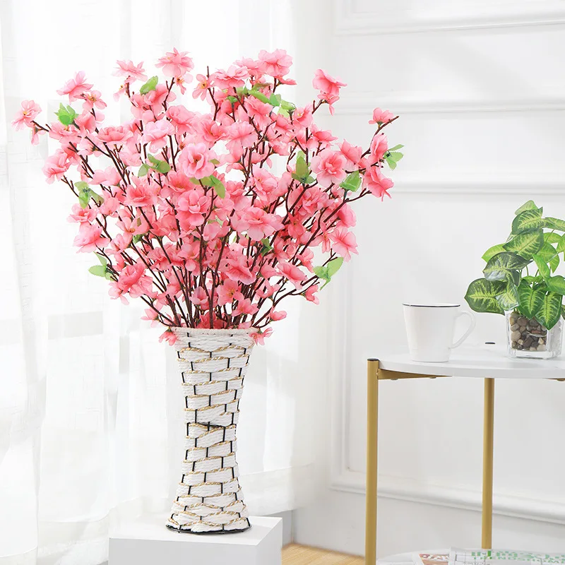

Simulation of peach blossom branch wintersweet long plum blossom branch home living room artificial flower decoration small plum