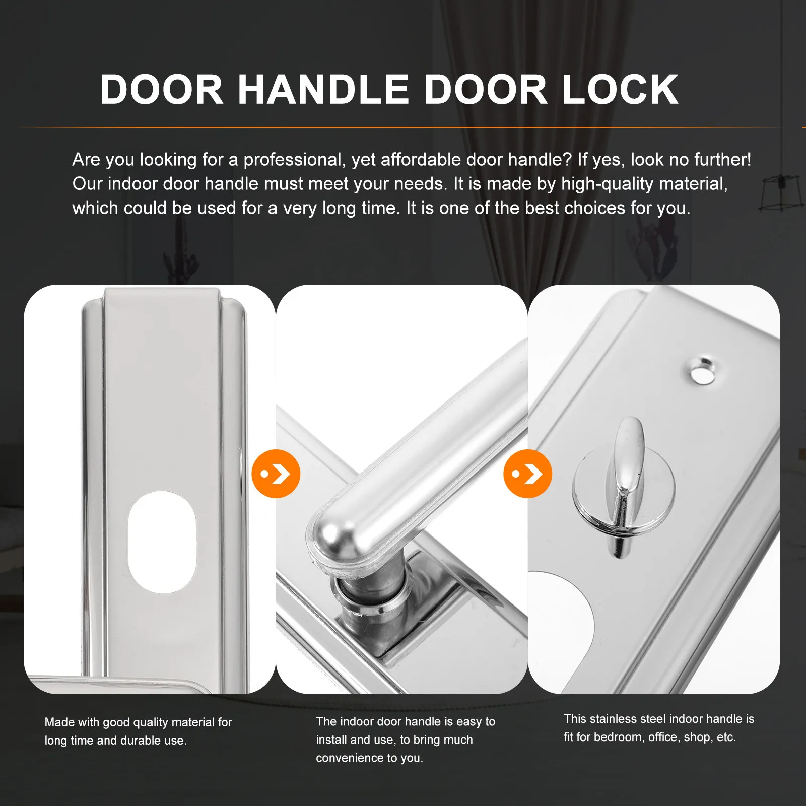 

Комплект ручек-скоб из нержавеющей стали: премиальное качество, простой дизайн, для межкомнатных дверей, шкафов и дверей комнат, металлическая ручка-скоба