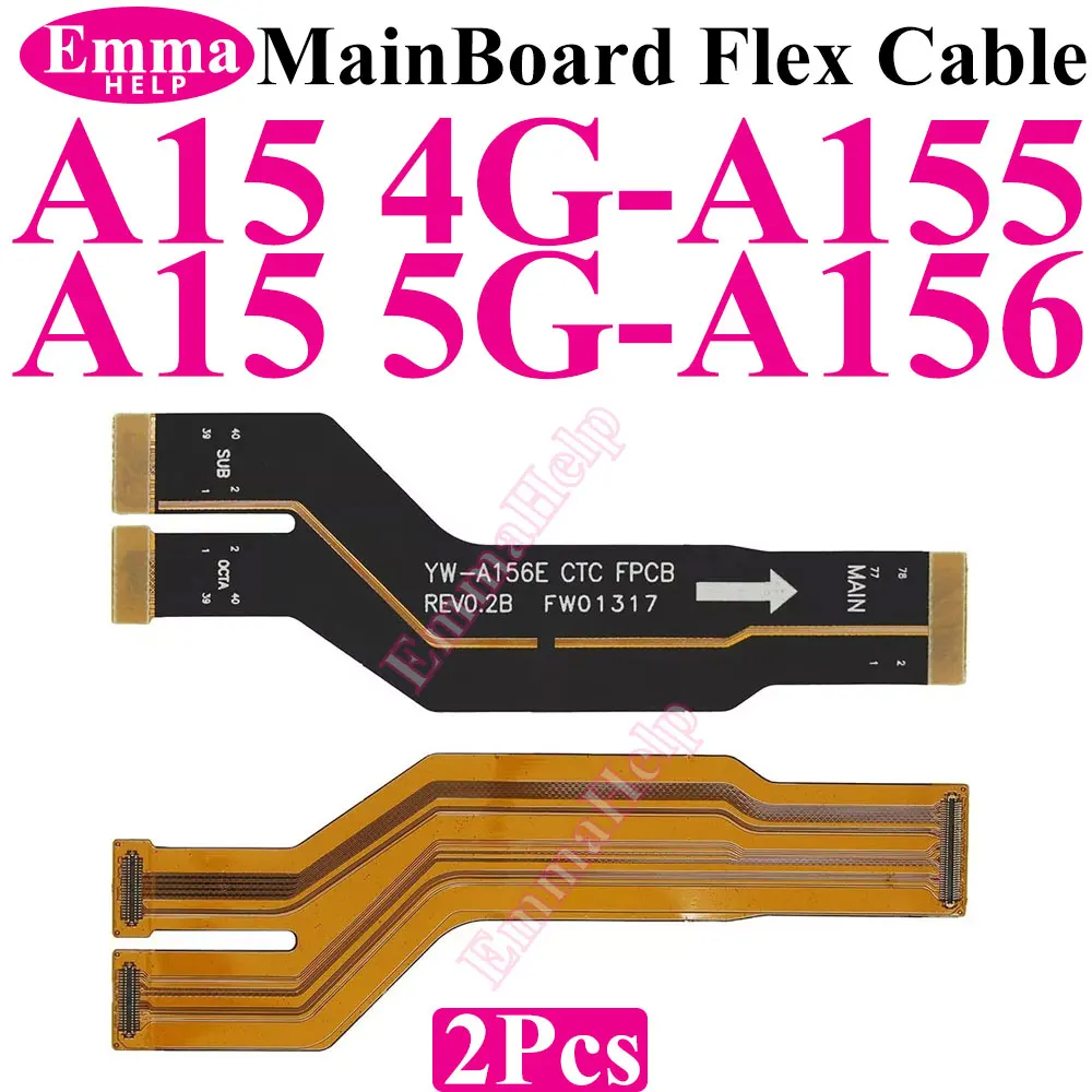 2Pcs Main Board Flex Cable For Samsung A16 A56 A36 A26 A15 A25 A55 A32 A33 A34 A35 A53 A33 A54 A34 A72 A73 A52s A546 Motherboard image 5