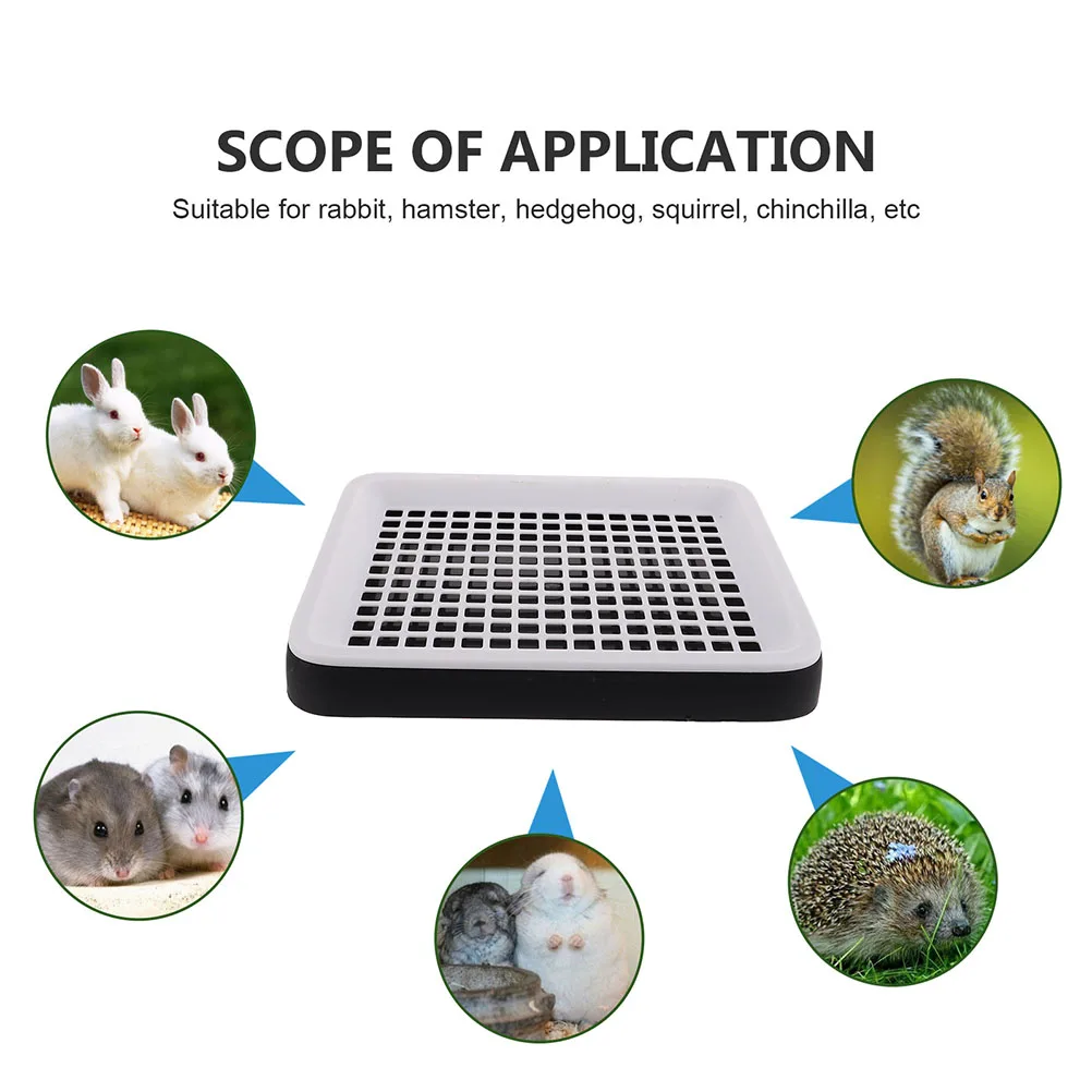 

2pcs Litter Box For Small Animals Detachable For Hamsters Rabbits Guinea Pigs Large Storage Space Lightweight Portable Bunny