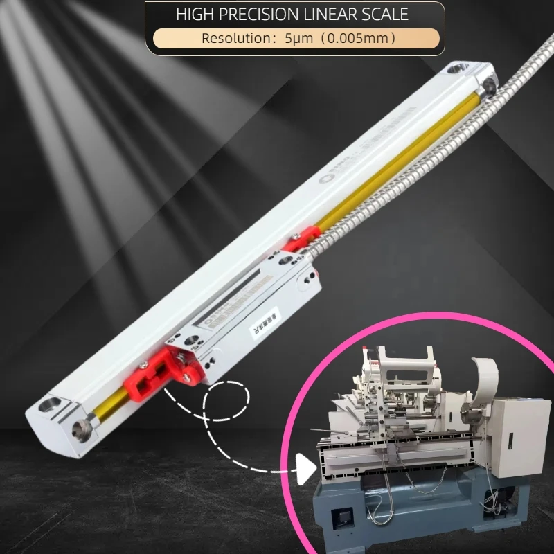 0.005mm Optical Grating Ruler Sensor 5um Linear Scale For Turning Lathe Milling DRO Display KA300 TTL 470mm~820mm