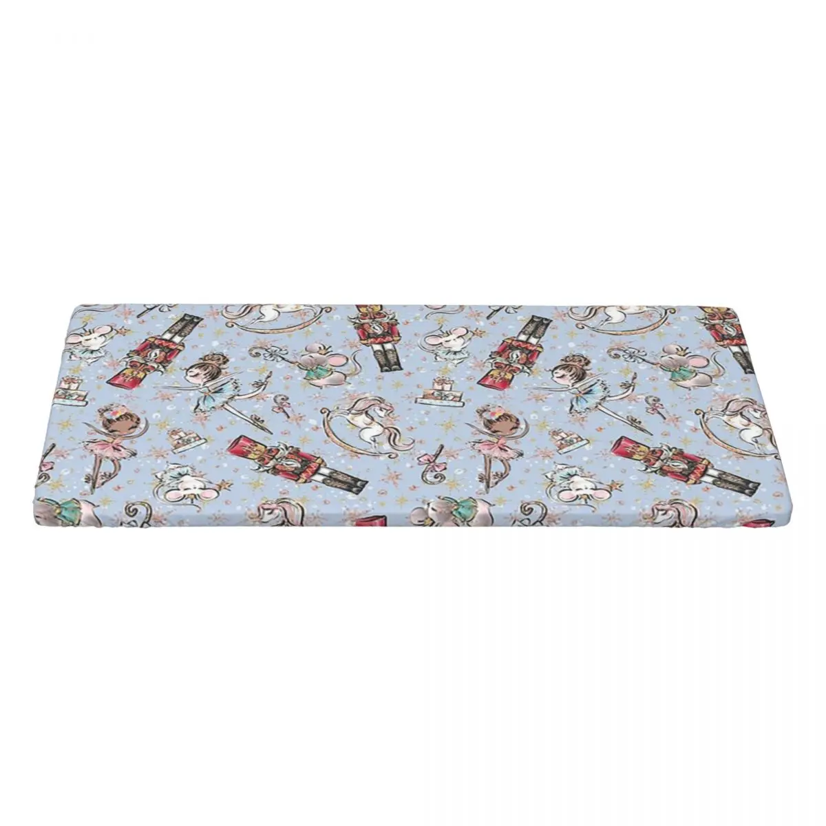 Christmas Nutcrackers Stars Ballerina Violin Custom Rectangular Tablecloth Waterproof Table Cover for Festival Party Table Cloth