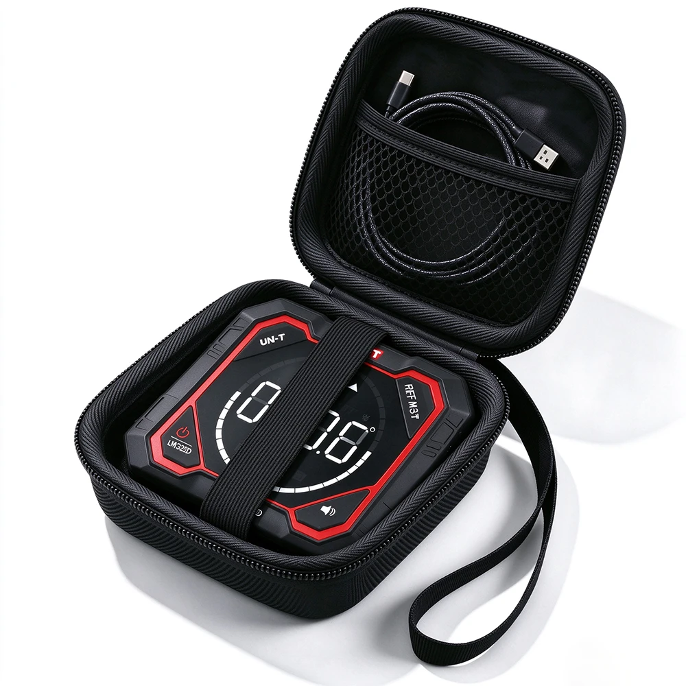 Hard Carrying EVA Case for UNI-T LM320F/E/D Digital Inclinometer Laser Angle Meter Accessories Shockproof Portable Storage Bag