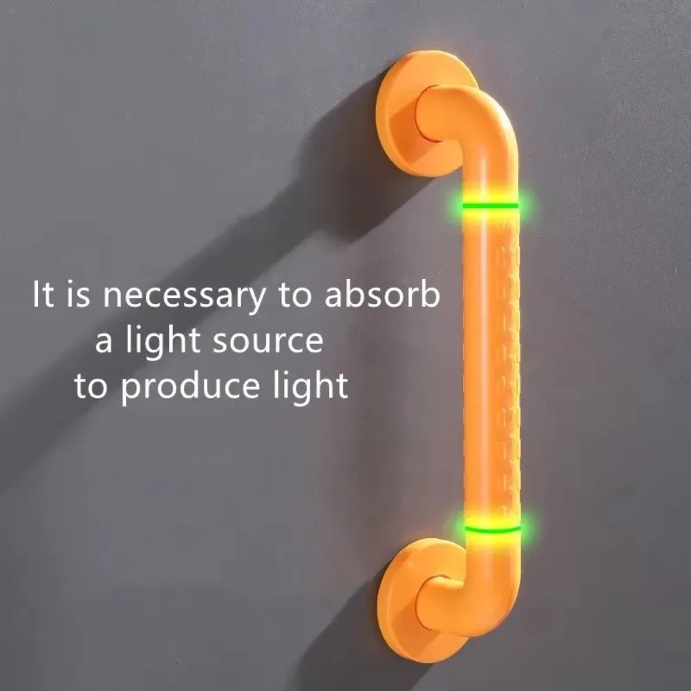 

Stainless Steel Bathroom Handrail with Illuminated Ring Thicken Grab Bar Advanced Auxiliary Anti-Slip Granules Shower Grab Bar