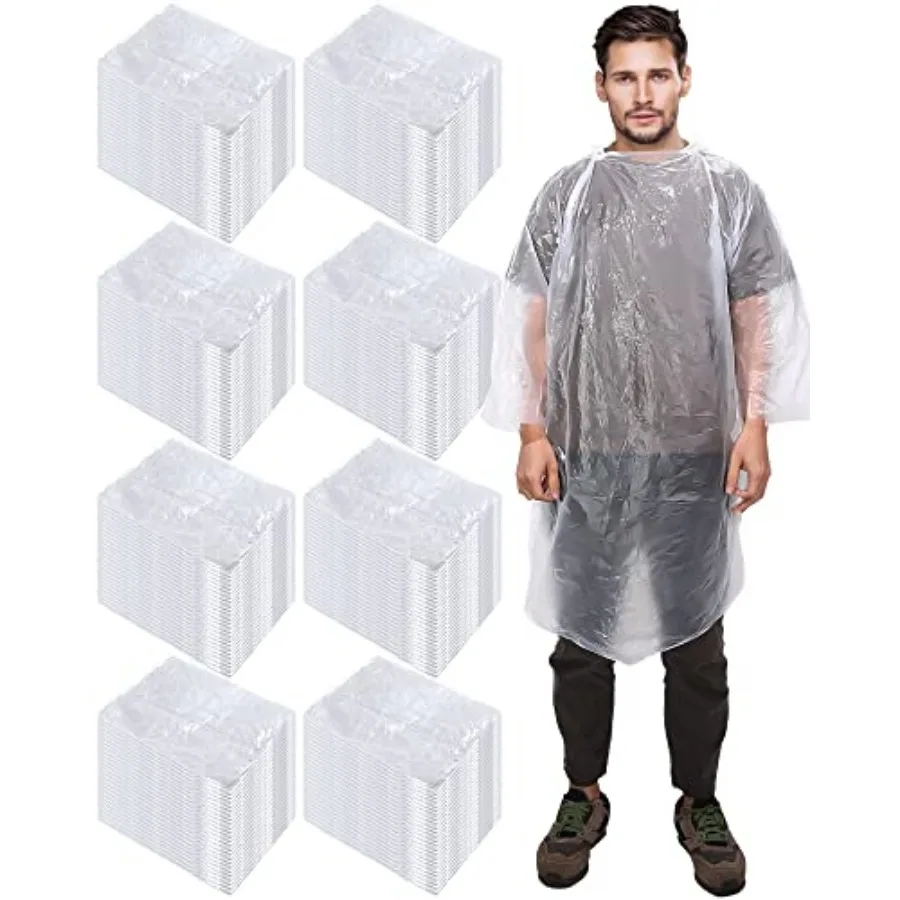 

120 Pack Disposable Rain Poncho for Adult Family Bulk Wedding Homeless Gift Emergency Travel Hooded Outdoor Raincoat