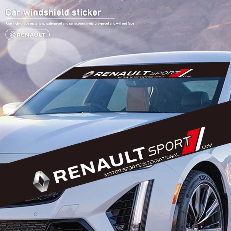1 قطعة ملصق سيارة الزجاج الأمامي ديكور مائي لرينو كليو كوليوس ميجان اسبيس QM6 كادجار كابتور داستر لاغونا المناظر الطبيعية الخلابة