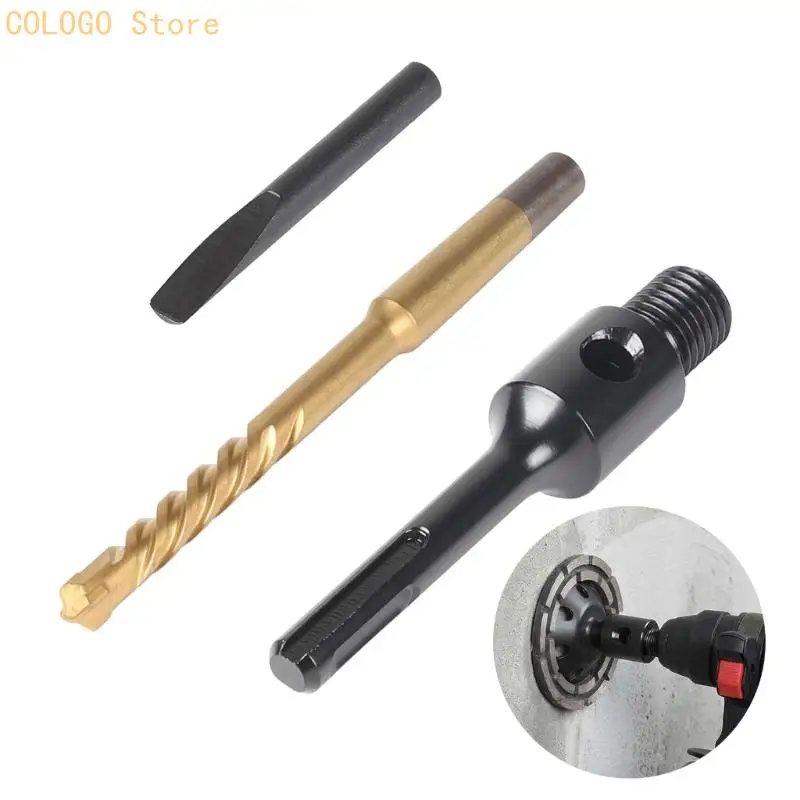 Pack Of 3 High Strength Metal Drill Bit To 16mm Tool Adapter For Multiple Devices D0LD