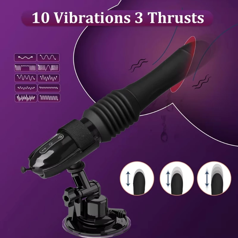 Sex Machine Thrusting Big Dildo Vibrator Vaginal G Spot Automatic Up Down Massager Retractable Pussy Adults Sex Toys for Women - Image 3
