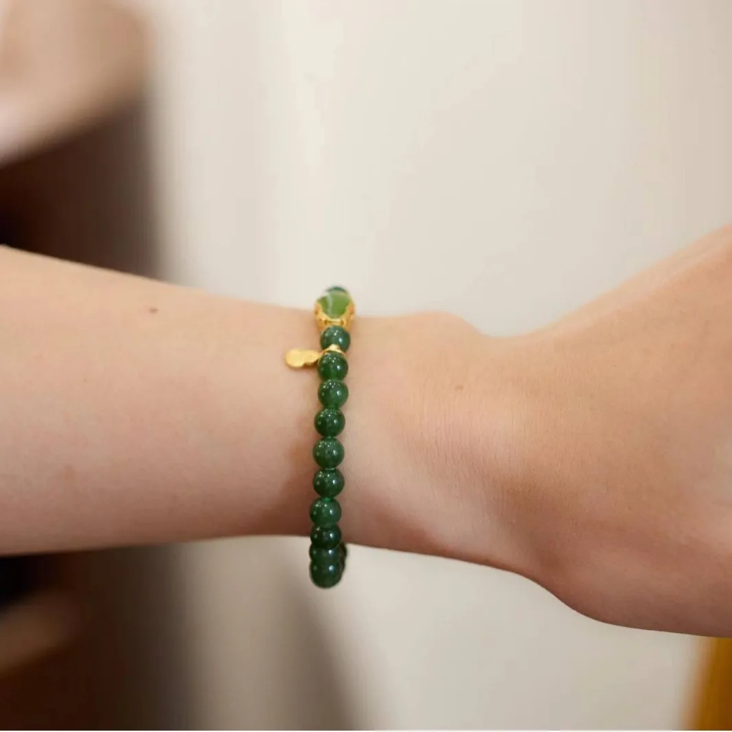 Green Jewelry Women's Bracelet Natural Hotan Jade Bracelet Jade Jade For Life Bracelets Jewelry New Fashion High Quality Gift