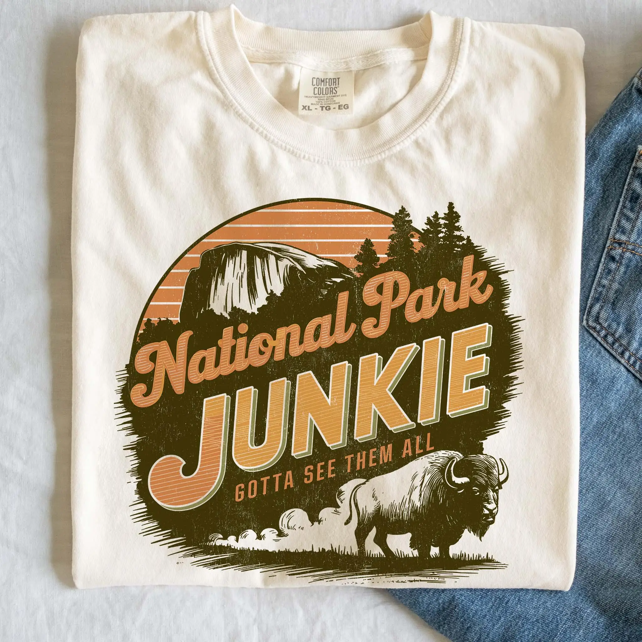 Nationalpark Lover Junkie T-Shirt Lustige Parks für uns Ranger Crewneck Granola Girl Https Www Etsy Com Hk En Listing