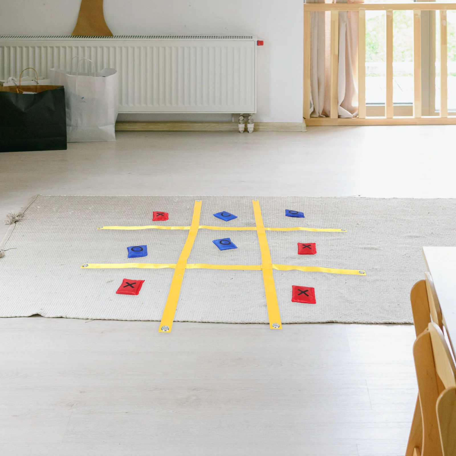 1 مجموعة العملاق في الهواء الطلق Tictactoe لعبة حزام التثبيت السريع مانعة لتسرب الماء فناء الحديقة السفر الاطفال الأسرة الحدث لعبة Tictactoe #6