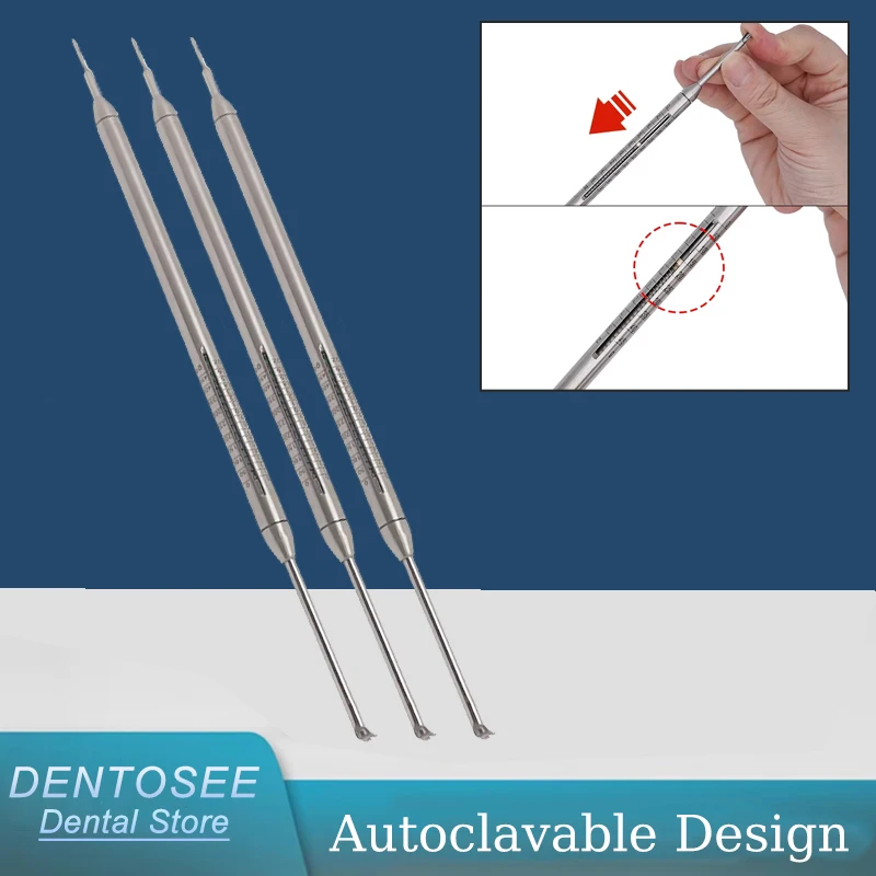 

3pcs Dental Force Gauge - Autoclavable Orthodontic Tension Meter for Braces Elastic Bands Accurate Measurement Tool