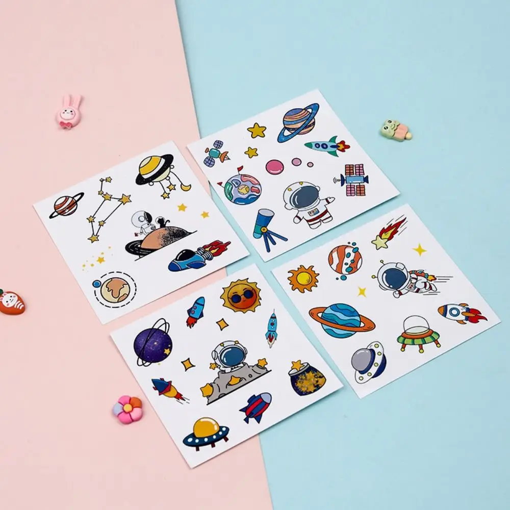 1/10Pcs Cute Cartoon Patterns PVC Stickers Space Astronaut Colorful Notebook Decoration DIY Scrapbook Decor