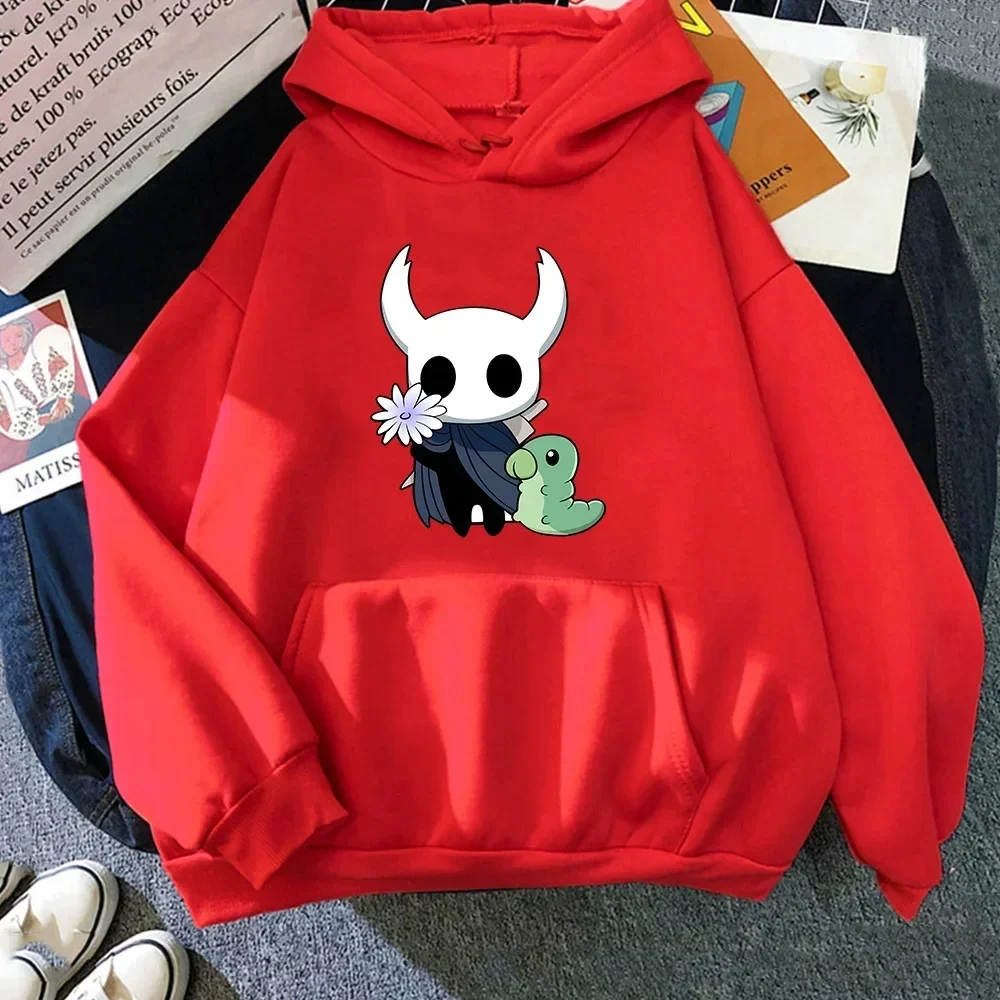 

Cute Hollow Knight Print Hoodie for Men's Autumn and Winter Casual Street Sport Pullover Comfortable Sweatshirt