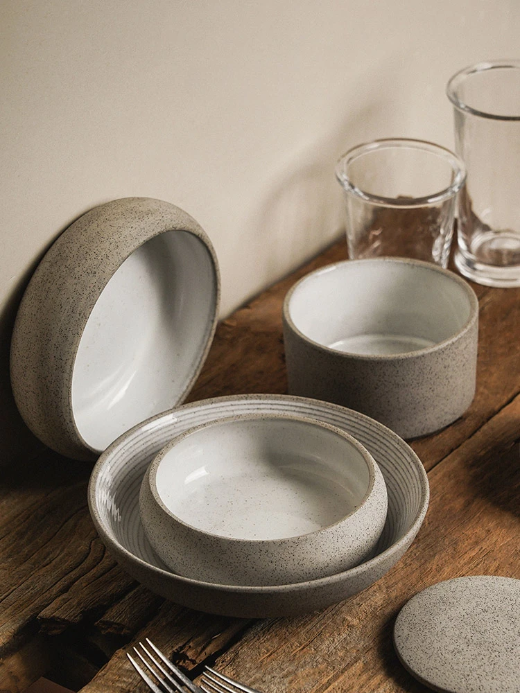Creative Ceramics Special Western Food Dish French Soup Bowl Round Oval Salad Bowl Soup Plate Hotel Restaurant Ice Plate view 5