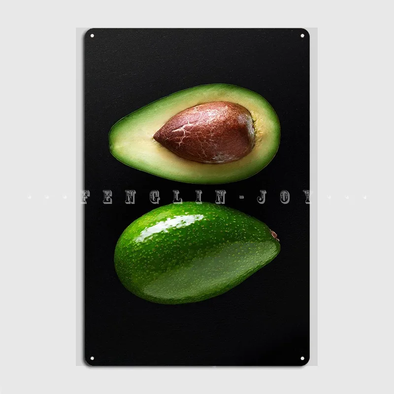 Avocado Metal Plaque Poster Living Room Printing Mural Painting Cinema Kitchen Tin Sign Posters