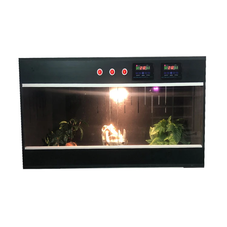 

Manufacturer PVC Double thermostatic Glass Door Container 80*40* 40cm Lizard spider gecko Snake Bearded dragon reptile cage