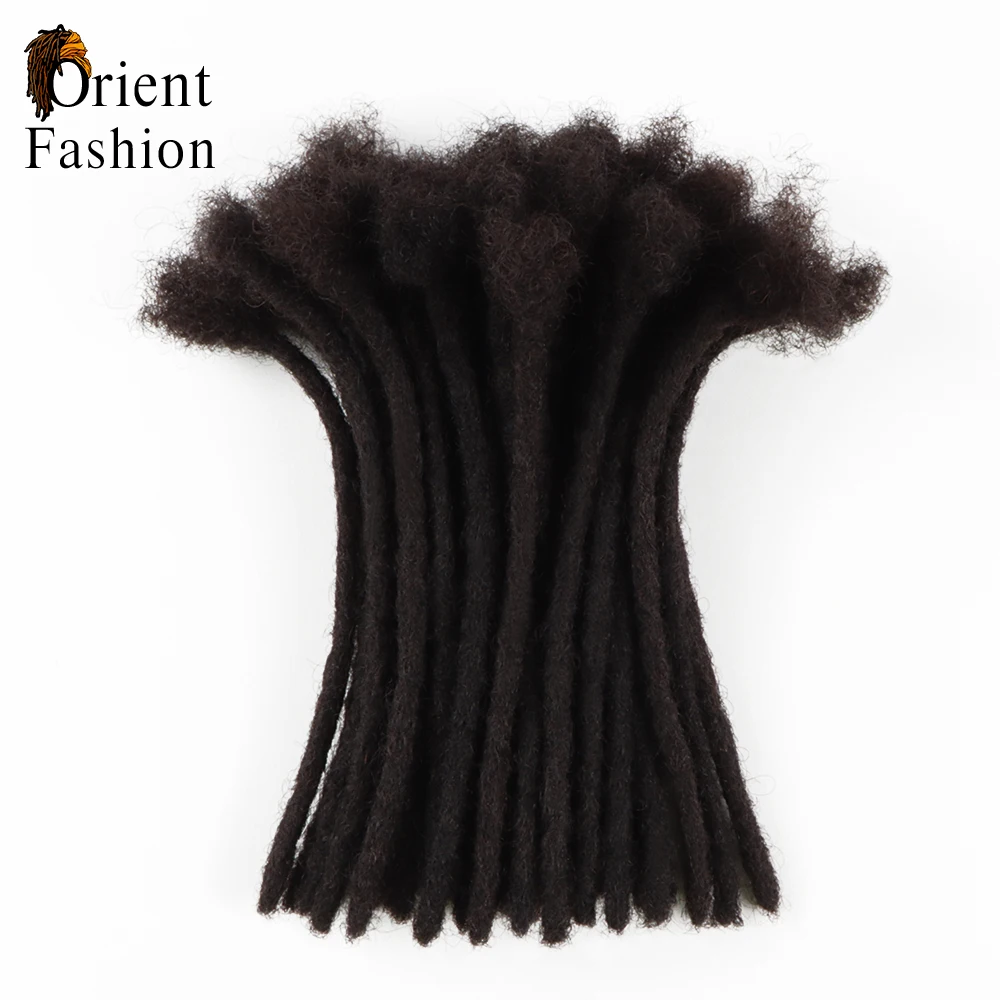 Orientfashion-extensiones de cabello permanentes hechas a mano, mechones de cabello humano Afro rizado, rizado y retorcido, se pueden teñir