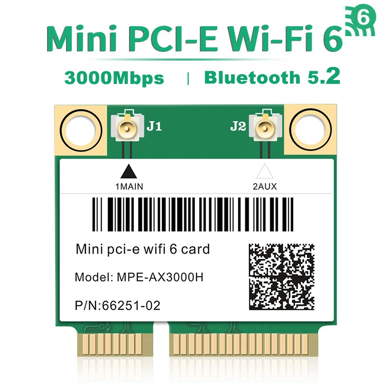 Karta bezprzewodowa Wifi 6/5/4 Bluetooth Mini PCI-E Adapter sieciowy do laptopa